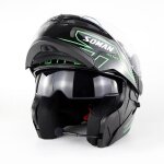 Casque modulable soman955 de moto double lentilles casque bluetooth de scurit hommes et femmes dot ...