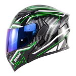 Casque moto adulte enfant hors route locomotive autoroute chapeau de scurit lentille bleue noir vert ...