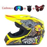 Casque moto adulte casque de marque motocross racing armure complte casque mat motocross pleine couverture ...