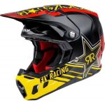 Casque moto cross fly racing formula cc rockstar - noir / jaune
