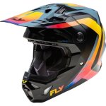 Casque moto cross fly racing formula cp krypton - gris / noir / electric fade - m