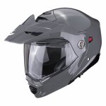 Casque moto cross scorpion adx - 2 solid - gris