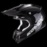 Casque moto cross scorpion vx - 16 evo air solid ece 22 - 06 - noir - xs