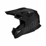 Casque moto cross smk solid - noir - xs