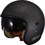 Casque moto demi - jet btob moto hary glitter - matt anthracite - s