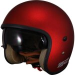 Casque moto demi - jet btob moto hary glitter - matt burgundy - l