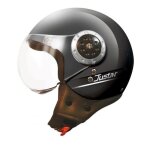 Casque moto demi - jet btob moto justin - black mat - m
