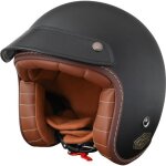 Casque moto demi - jet btob moto wyatt earp - broken black - xl Casque moto demi - jet btob moto wyatt earp - broken black - xl