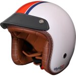Casque moto demi - jet btob moto wyatt earp gulf - white - xl