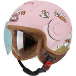 Casque de moto pour enfants 3 / 4 avec visire approuv par le dot 3 - 14 ans demi - casque ouvert pour ...