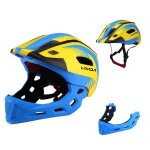 Casque moto enfants enfants bleu1