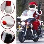 Casque pour moto - housse de casque de père noël - accessoires pour casque - pour casques intégraux de ... Casque pour moto - housse de casque de père noël - accessoires pour casque - pour casques intégraux de ...