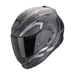 Casque moto int�gral scorpion exo - 491 kripta - noir mat / argent - l (59 / 60 cm)