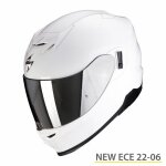 Casque moto int�gral scorpion exo - 520 evo air solid ece 22 - 06 - blanc - xs