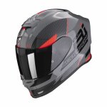 Casque moto intégral scorpion exo - r1 evo air final ece 22 - 06 - gris / noir / rouge - xs Casque moto intégral scorpion exo - r1 evo air final ece 22 - 06 - gris / noir / rouge - xs