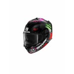 Casque moto int�gral shark spartan gt carbon redding - carbone / rouge / vert