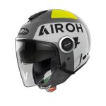 Casque moto jet airoh helios up - grey matt - s Casque moto jet airoh helios up - grey matt - s