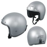 Casque moto jet argent tg. xxl kustom scooter ece 22 - 05 approbation Casque moto jet argent tg. xxl kustom scooter ece 22 - 05 approbation