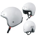 Casque moto jet blanc tg. xxl kustom scooter ece 22 - 05 approbation Casque moto jet blanc tg. xxl kustom scooter ece 22 - 05 approbation