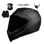 Casque de moto hors route dual hilldown noir