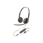 Casque plantronics blackwire c3225 - filaire - design sur tête - stéréo - noir Casque plantronics blackwire c3225 - filaire - design sur tête - stéréo - noir