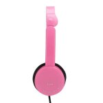 Casque pliable - qiilu - rose - micro int�gr� - filaire - sur - oreille