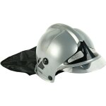 Casque de pompier f1 pour enfant - klein - gris avec visire fixe et protge - nuque