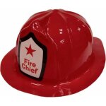 Casque de pompier rouge adulte - ptit clown - accessoire de déguisement - extérieur Casque de pompier rouge adulte - ptit clown - accessoire de déguisement - extérieur