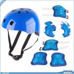 Casque r�glable pour enfants et �quipement de protection ensemble genouill�res coudi�res prot�ge - poignets ...