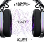 Casque sans fil oniverse polaris eclipse black - accessoire - ps5