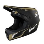 Casque shot bmx rogue united black gold matt