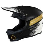 Casque shot race gear furious roll black gold matt - casque motocross enduro quad scooter - ultra l�ger ...
