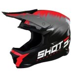 Casque shot furious versus red glossy
