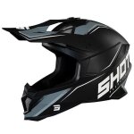 Casque shot lite prism black white matt
