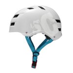 Casque de skate et de v�lo - skullcap by capital sports - coque int�rieure microshell eps - blanc