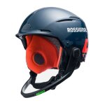 Casque de ski rossignol hero slalom impacts bl + mentonniere bleu homme