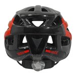 Casque velo adulte ges city varik rouge - noir taille 58 - 62 avec visiere et system fit lock (vendu ...