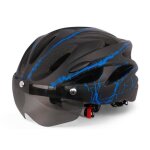 Casque de vlo adulte avec visire lger anti - chute respirant 54 - 62 cm rglable amovible magntique ...