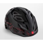 Casque de vlo pour enfants - met - genio - noir avec flammes noires - taille 52 - 57cm