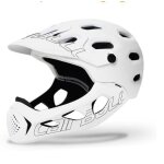Casque de vélo intégral adulte ecelen - blanc - tout - terrain vtt dh mtv bmx - taille m / l 56 - 62cm ... Casque de vélo intégral adulte ecelen - blanc - tout - terrain vtt dh mtv bmx - taille m / l 56 - 62cm ...