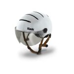 Casque de v�lo kask urban lifestyle (l) - blanc - v�lo loisir - mentonni�re en �co - cuir et int�rieur ...