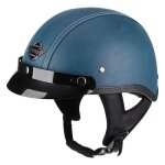 Casque de v�locasque de moto vintage en cuir pu pour homme et femmepare - soleil et poign�es r�tractablescol ...