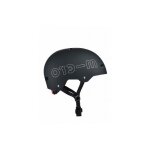 Casque de v�lo et trottinette micro - noir mat - boucle magn�tique - lumi�re led int�gr�e - taille m