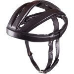 Casque de v�lo vintage noir en cuir reproduction ann�es 60 - 70 - leroica casquette
