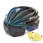 Casque de vlo avec visire magntique auropa blue - c - gub - k - 80 - blanc - vtt - eps pc