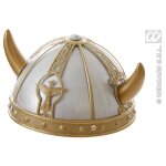 Casque de viking enfant - widmann - jaune - cornes - costume viking ou gaulois