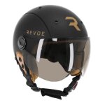 Casque avec visière reglable protection oreille amovible revoe premium - noir mat - l (59 / 60 cm) Casque avec visière reglable protection oreille amovible revoe premium - noir mat - l (59 / 60 cm)