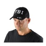 Casquette accessoire de dguisement - ptit clown - casquette fbi - adulte - noir - homme - extrieur