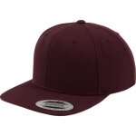 Casquette ajustable classique - yupoong - homme - bordeaux / vert - 80% acrylique et 20% laine