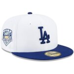 Casquette ajust�e - new era - 59fifty - 50�me anniversaire la dodgers - blanc - homme